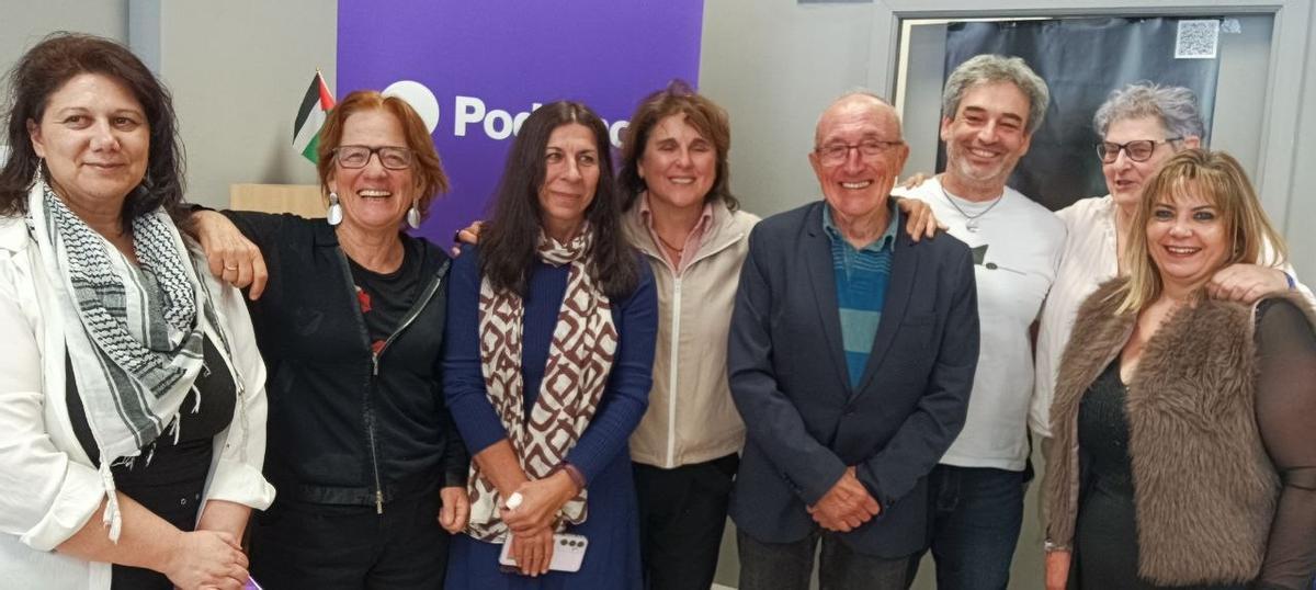Participantes en la jornada sobre sanidad y cuidados de Podemos Galicia.