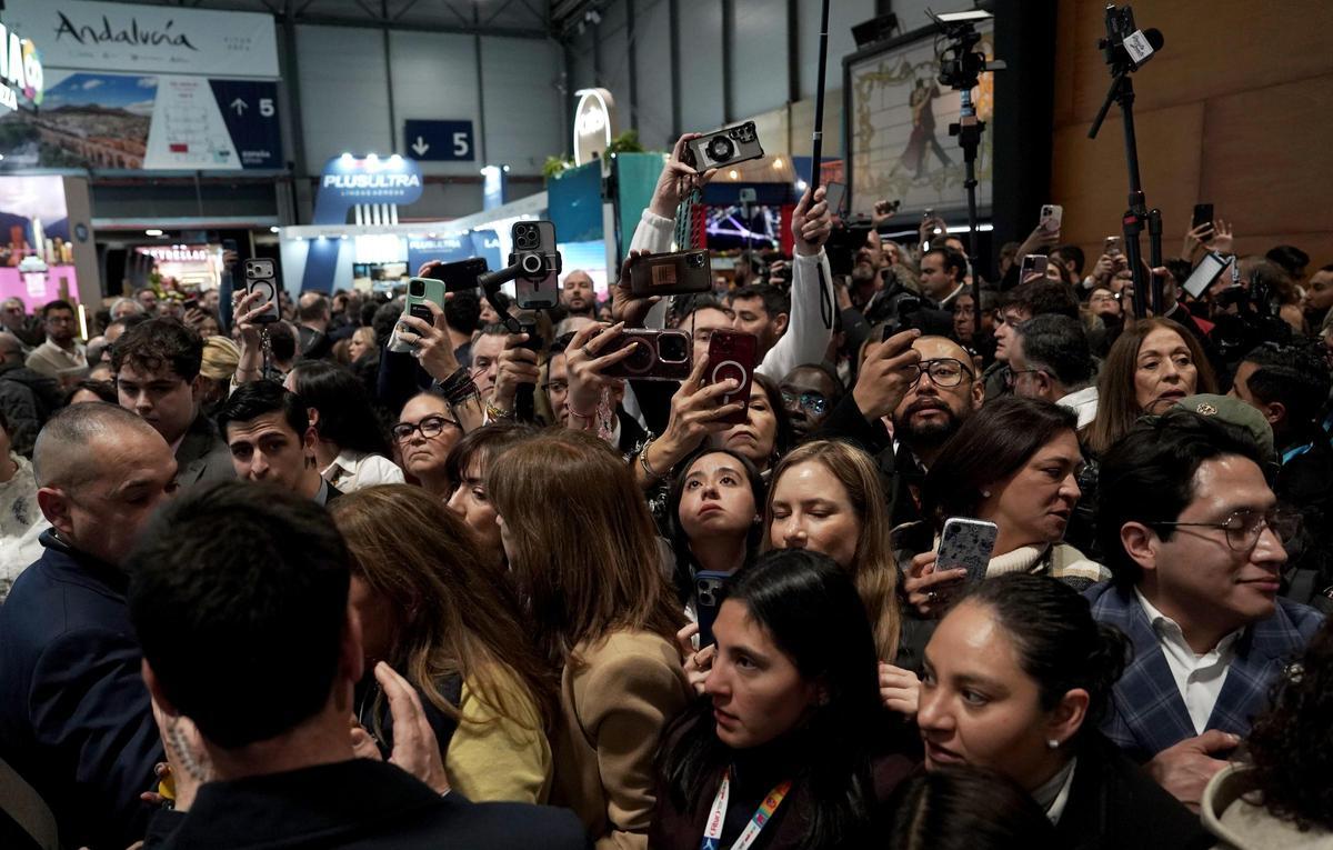 Los reyes Felipe VI y Letizia en la inauguración de Fitur 2026.