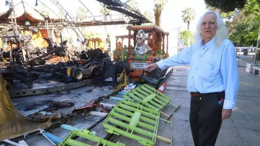 Pepe Gálvez, dueño de la atracción incendiada en el Zoco