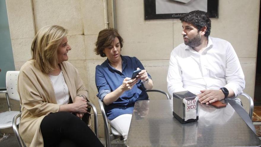 Soraya Saénz de Santamaría, de visita en Murcia