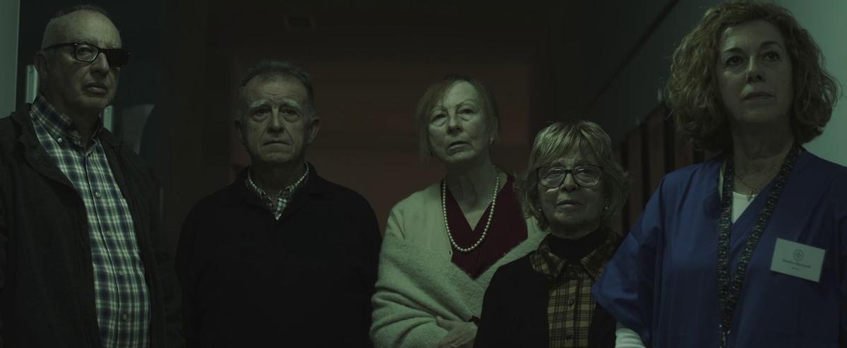 Personajes del corto "Punto Ciego", en imagen de archivo