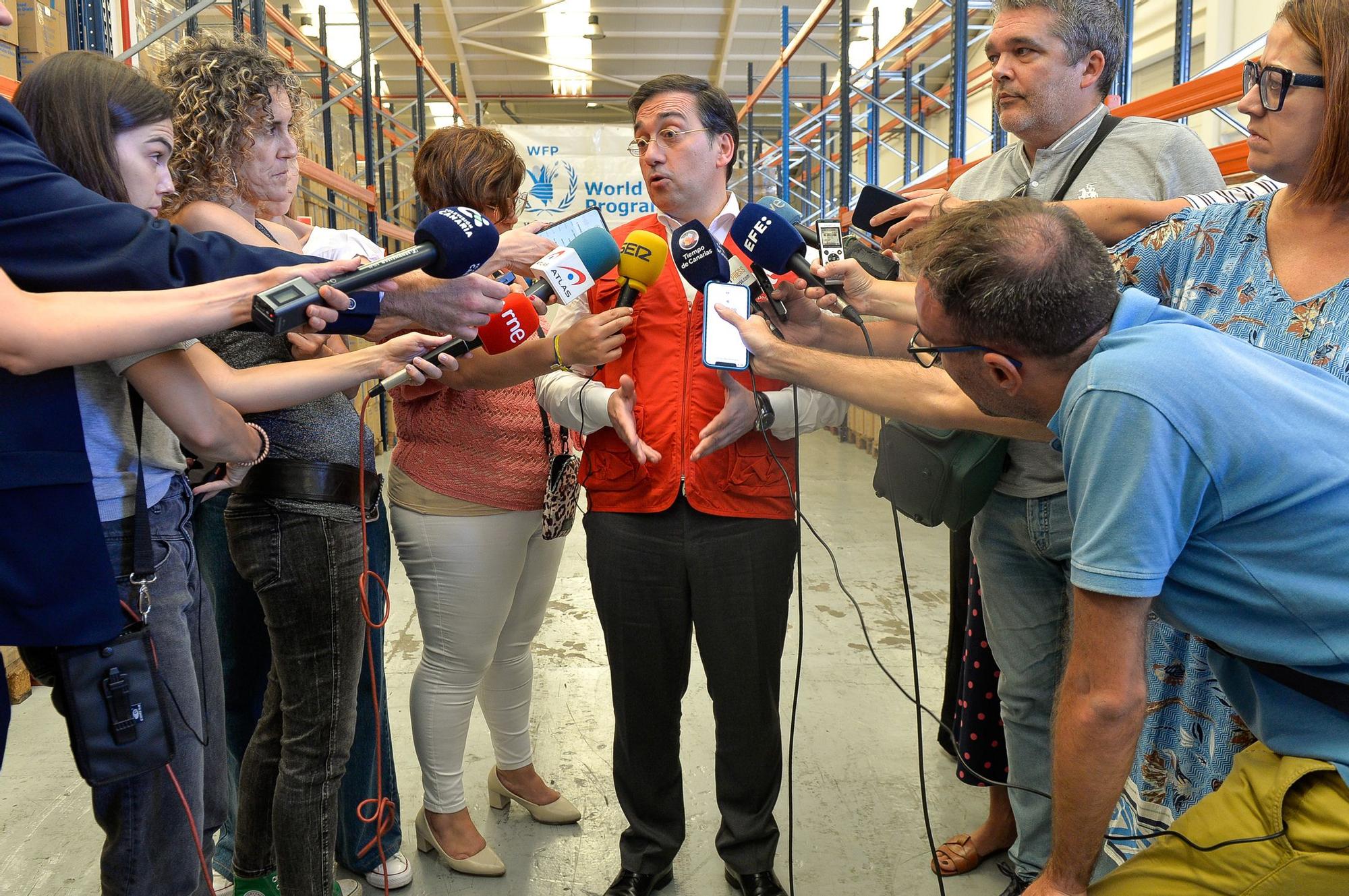 Visita de José Manuel Albares a la sede del Programa Mundial de Alimentos