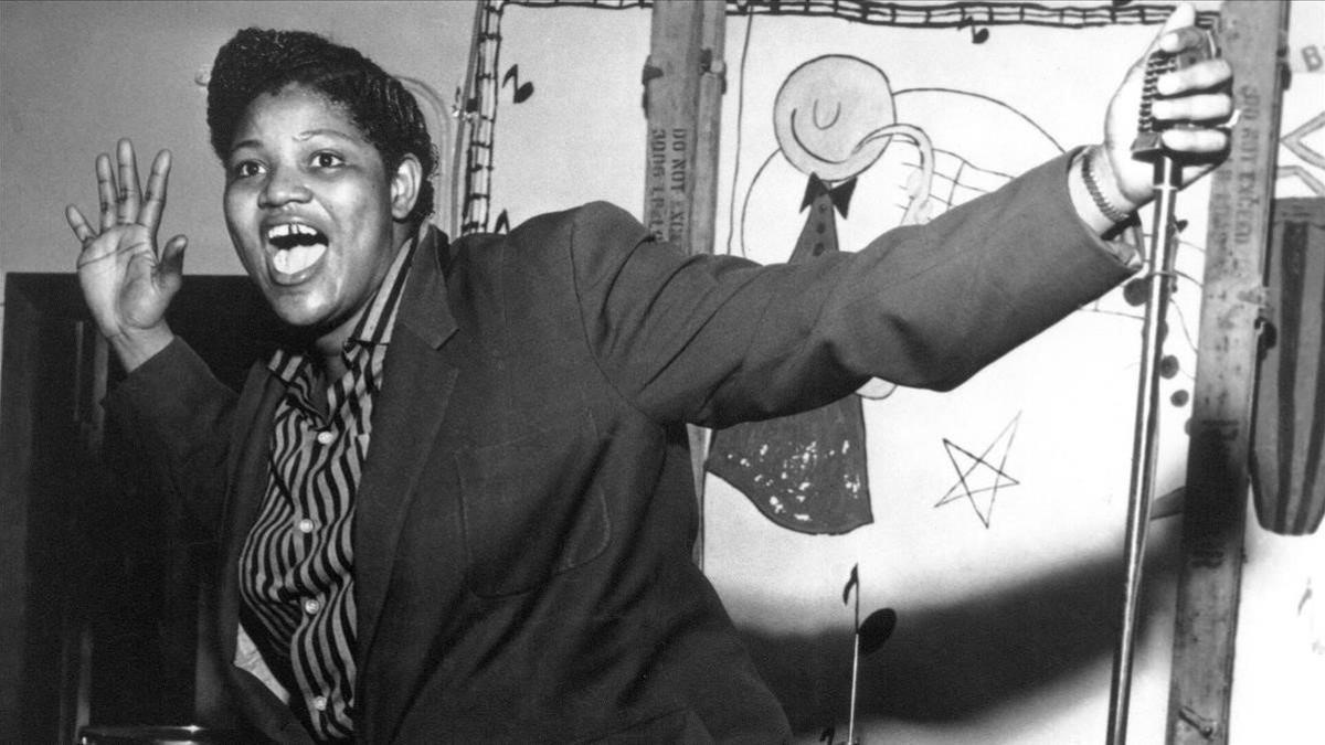 Big Mama Thornton, en una actuación