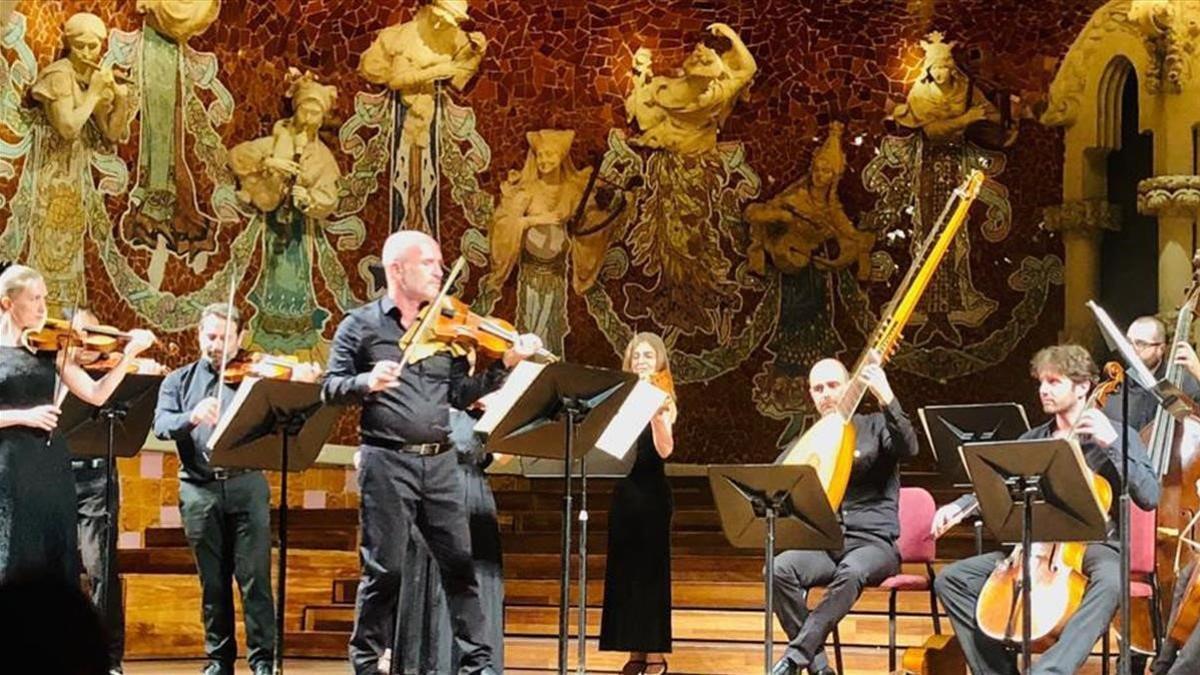 Gilles Colliard, al frente de la Orquesta Barroca de Barcelona