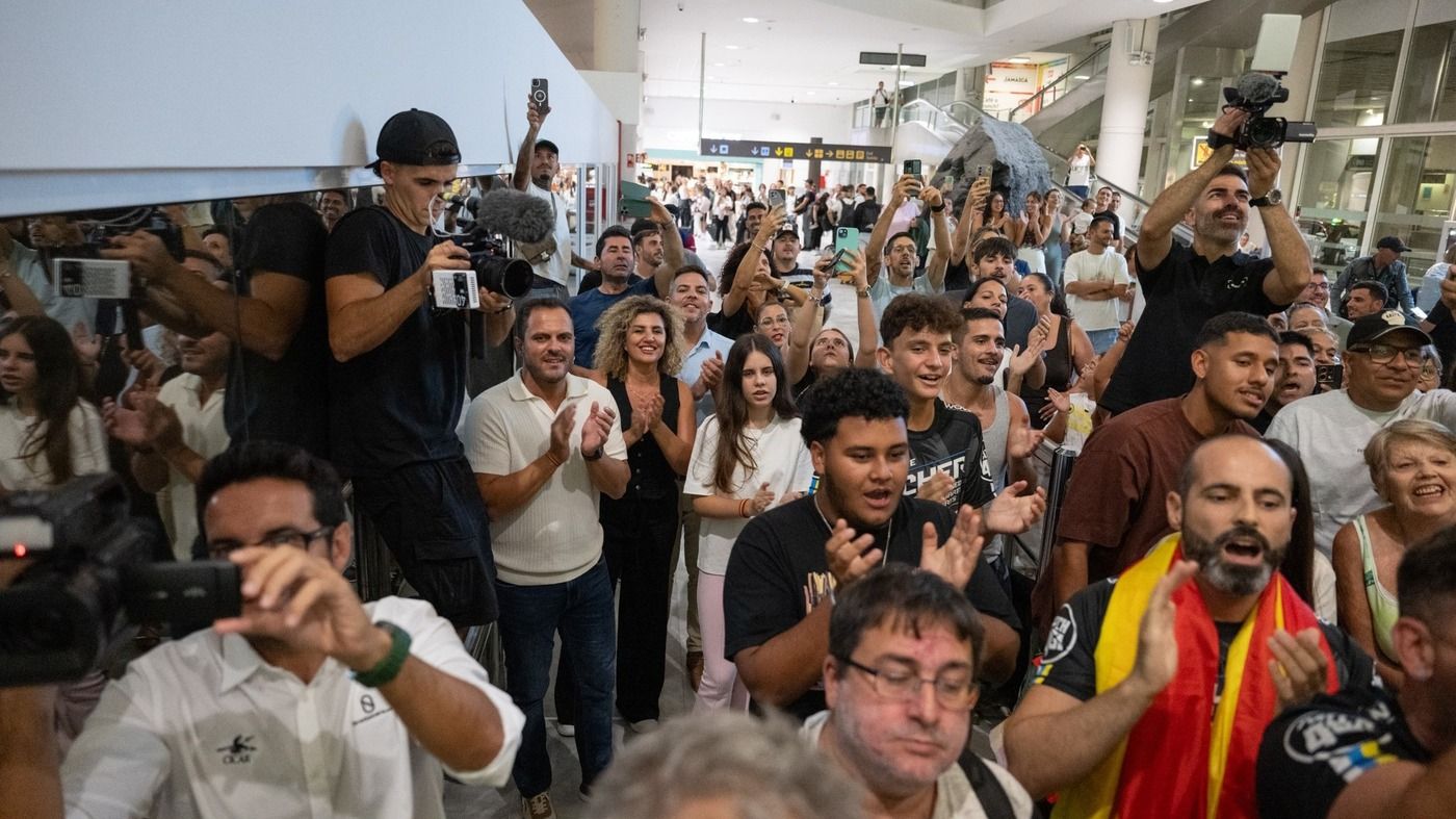 Regreso de Hecher Sosa a Lanzarote tras lograr un contrato para pelear en la UFC