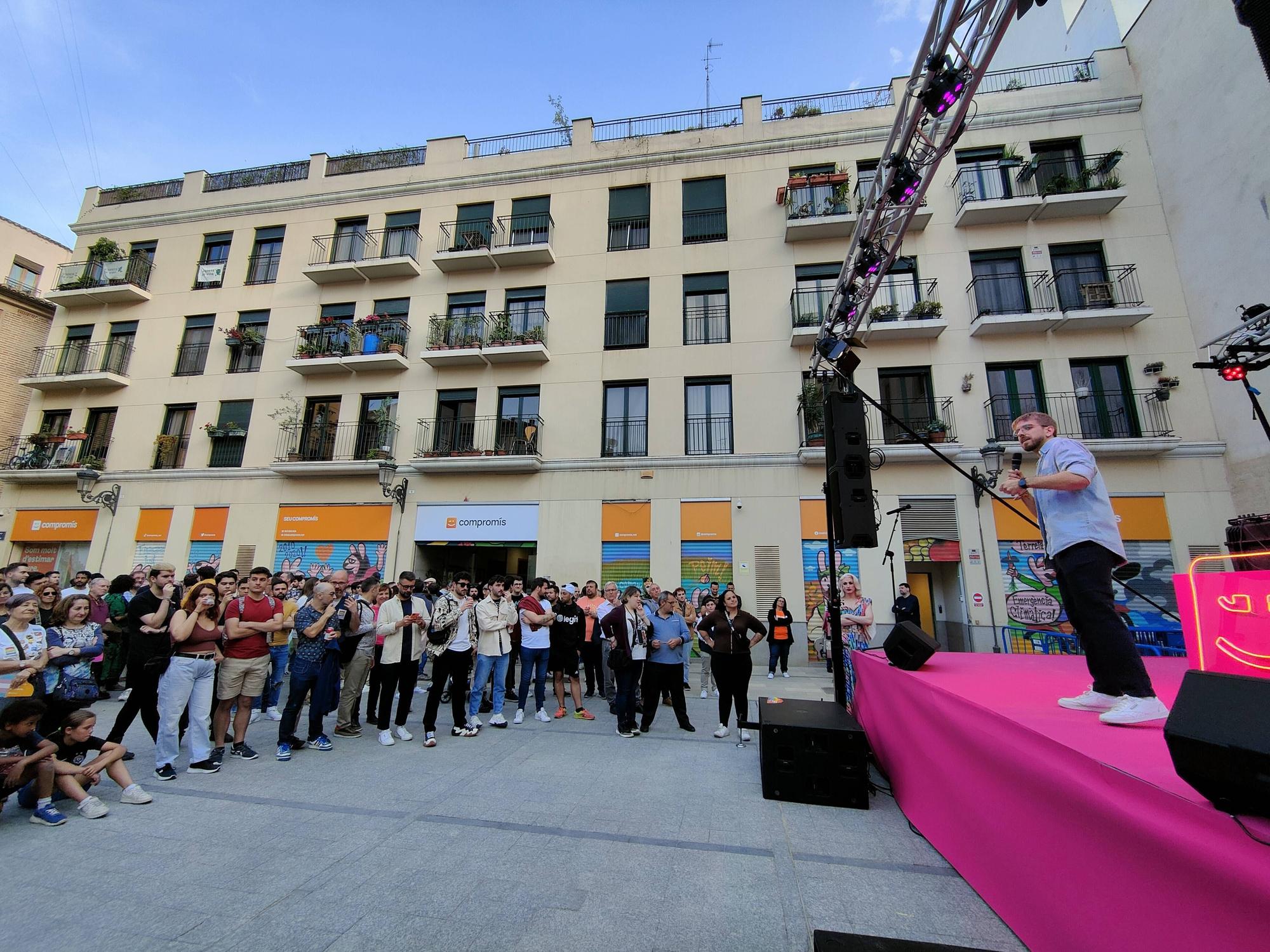 Fiesta LGTBIQ+ de Compromís, con Carla Antonelli en València