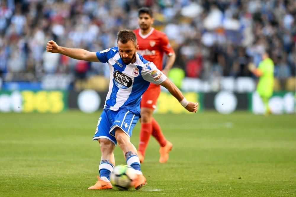 El Dépor no pasa del empate ante el Sevilla