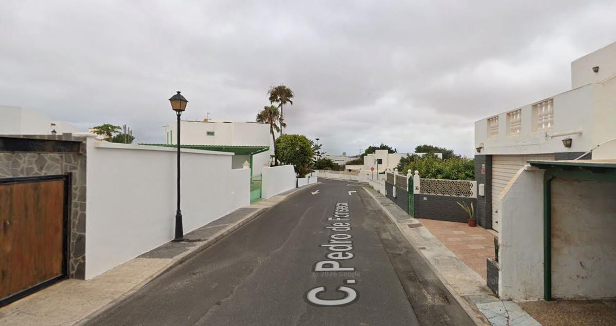 Calle Pedro de Fonseca, en Tahiche (Lanzarote).