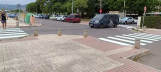 Benicàssim reforça la seguretat viària de la  zona sud amb la creació de passos de vianants
