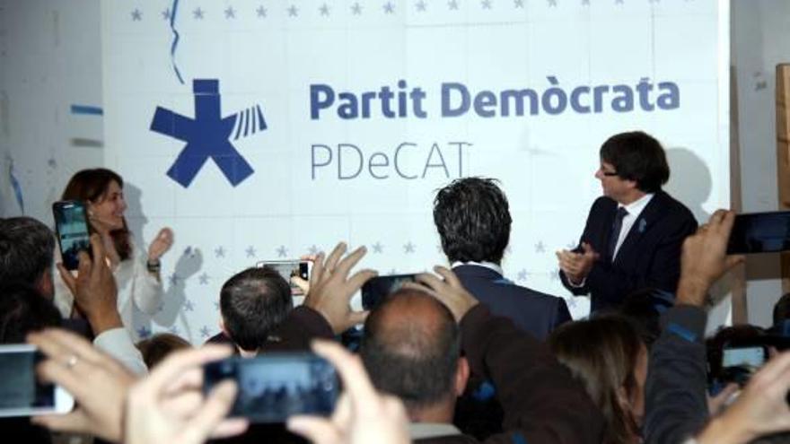 Una imatge d&#039;arxiu de la presentació del nou logotip del PDeCAT.