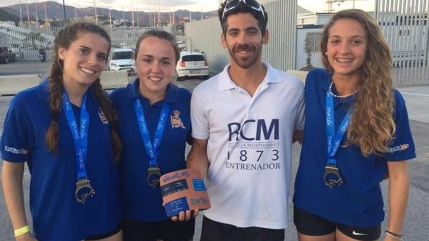 Las cadetes del RC Mediterráneo, subcampeonas de España de Acuatlón