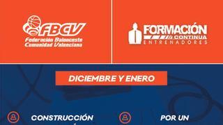 Programa de Formación Continua para entrenadores FBCV para diciembre y enero