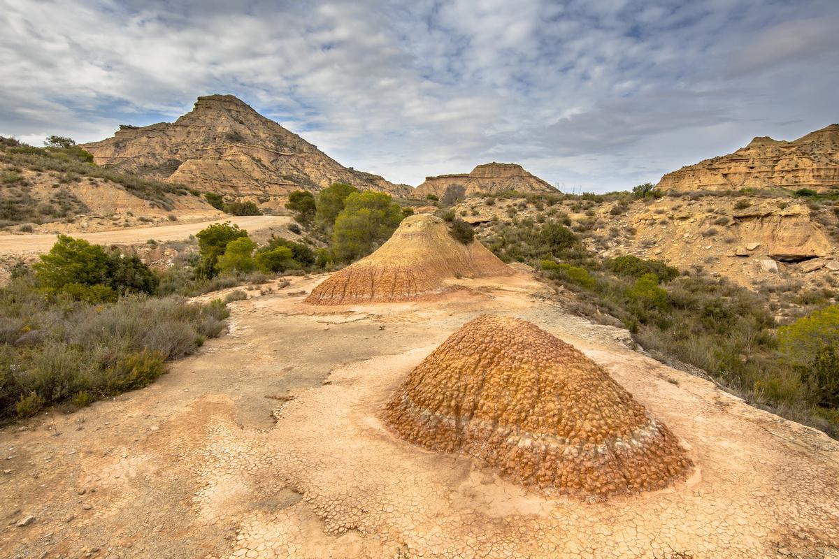 Las montañas de la Sierra de Alcubierre en Los Monegros