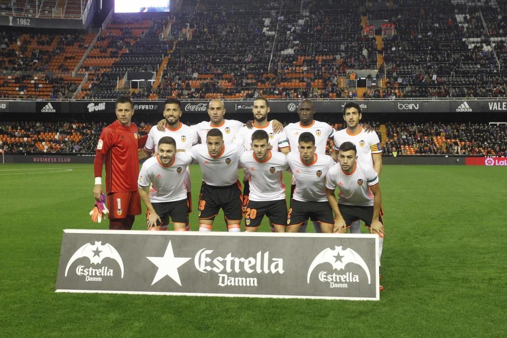 Las notas de los jugadores del Valencia frente al Málaga