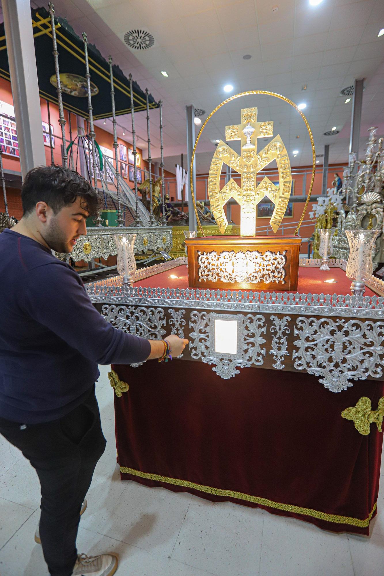 Trono que se ha hecho con una impresora 3D y procesionará en la Semana Santa de Callosa de Segura