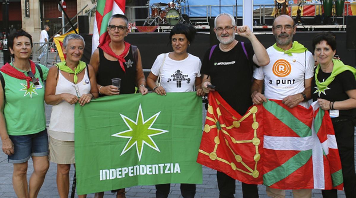 Manifestació de la CUP en la Diada.