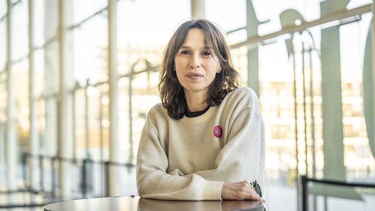 Ariadna Gil, en el vestíbulo del TNC.