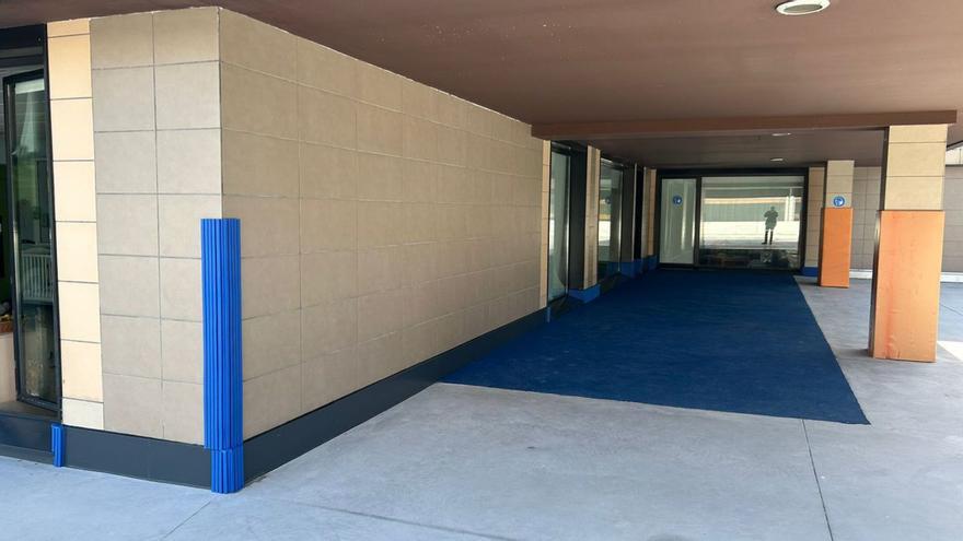 Aspecto del patio de la escuela de 0a 3 años de La Florida tras el remate de las obras. | LNE