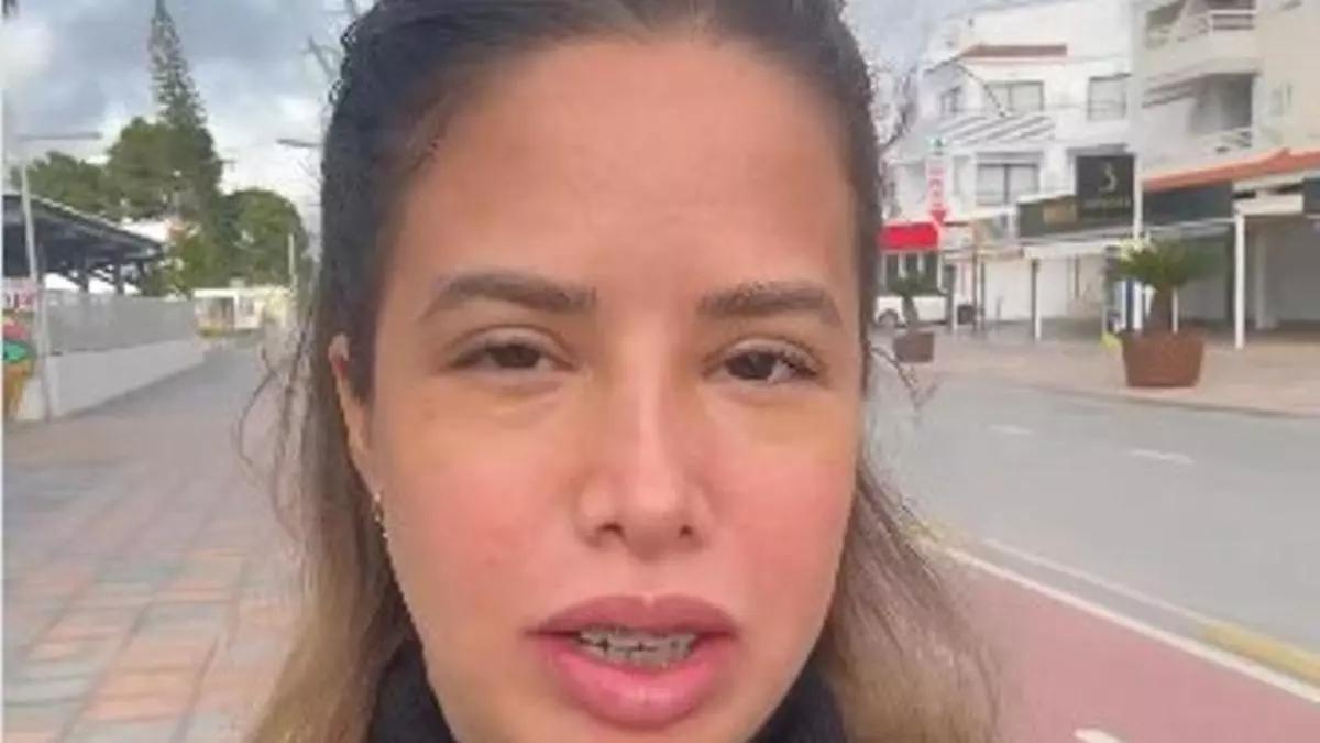 Captura del vídeo publicado en redes por Barby Pinello.