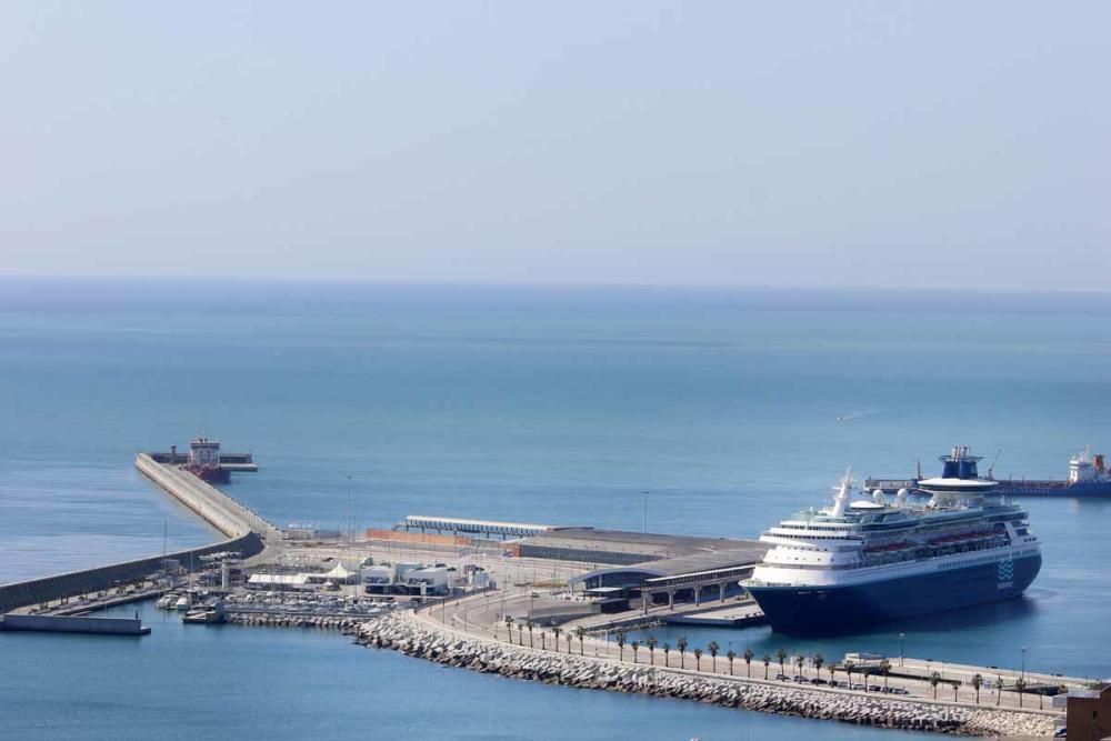 La Málaga desierta desde las alturas