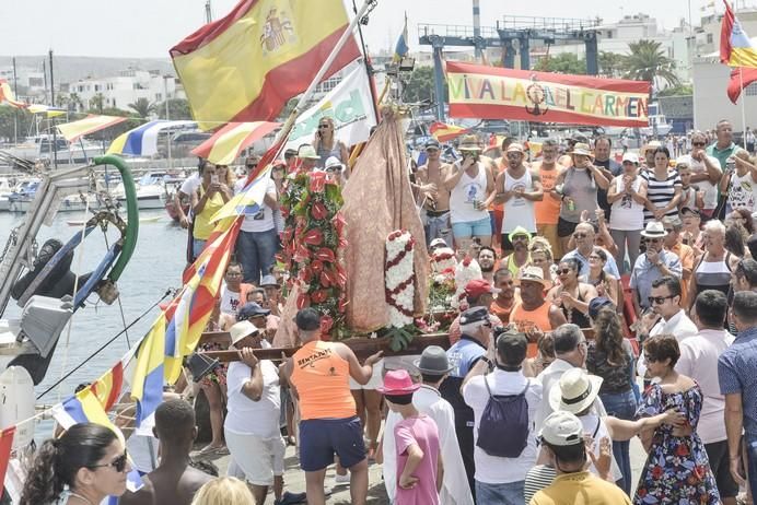 16/07/2017 ARGUINEGUIN MOGAN. Procesión marinera de la Virgen del Carmen.  FOTO: J. PÉREZ CURBELO