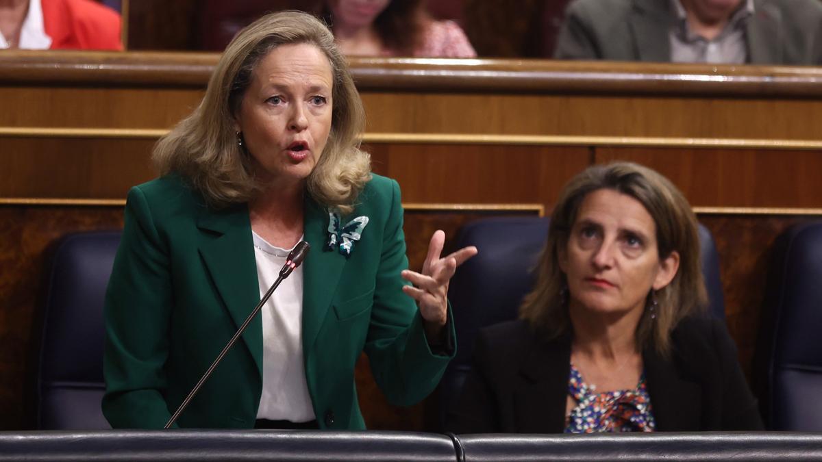 Nadia Calviño interviene en el Congreso