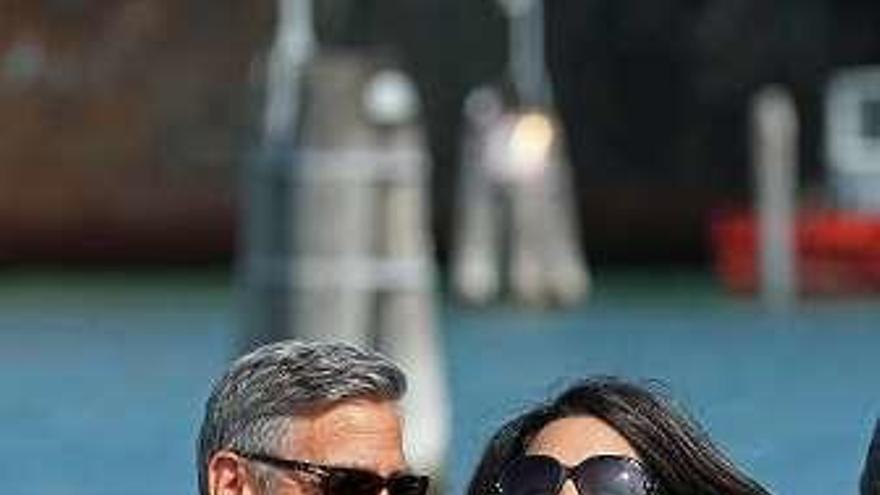 George y Amal Clooney.