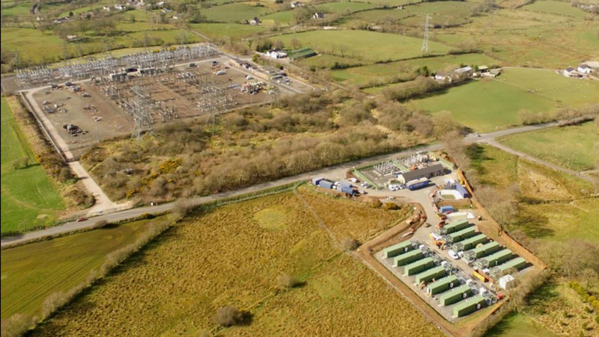 La planta d'emmagatzematge amb bateries de Kells, a Irlanda del Nord