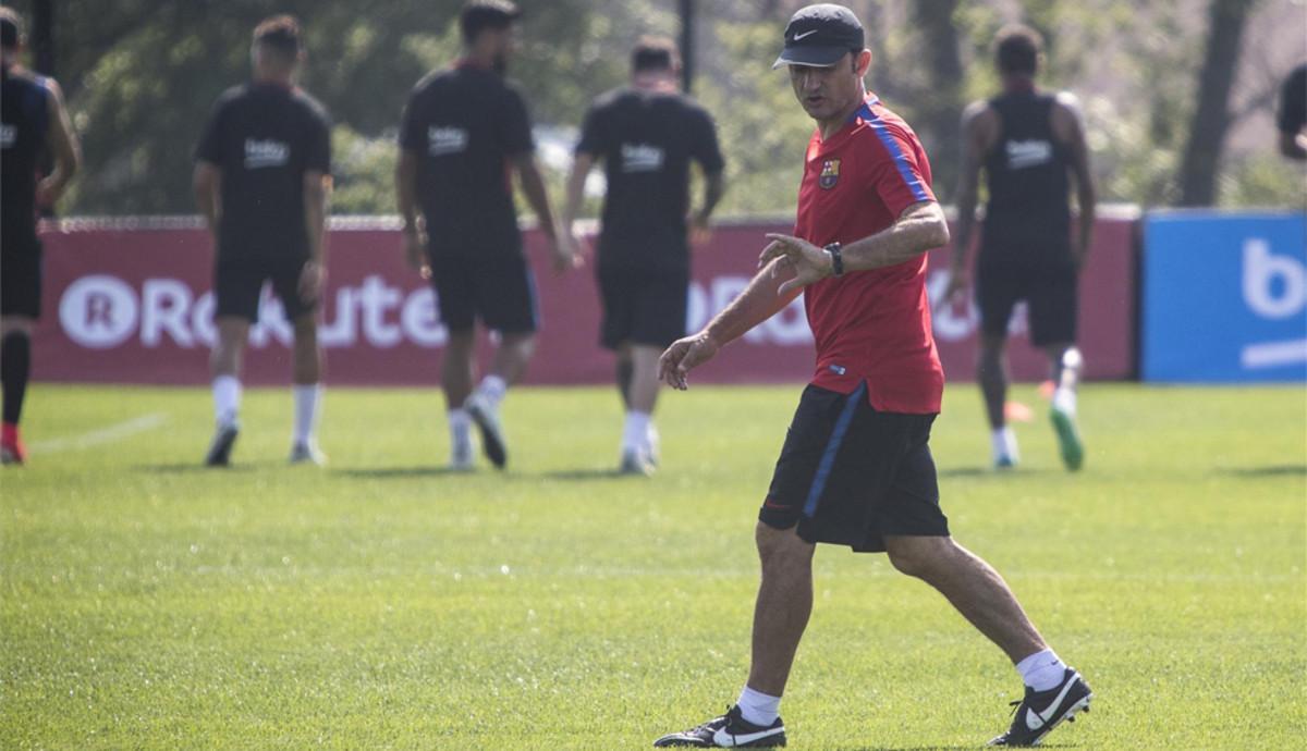 Ernesto Valverde prepara al Barça para la ida de la Supercopa de España