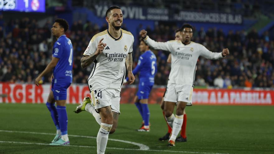 El martillo de Joselu coloca al Real Madrid líder
