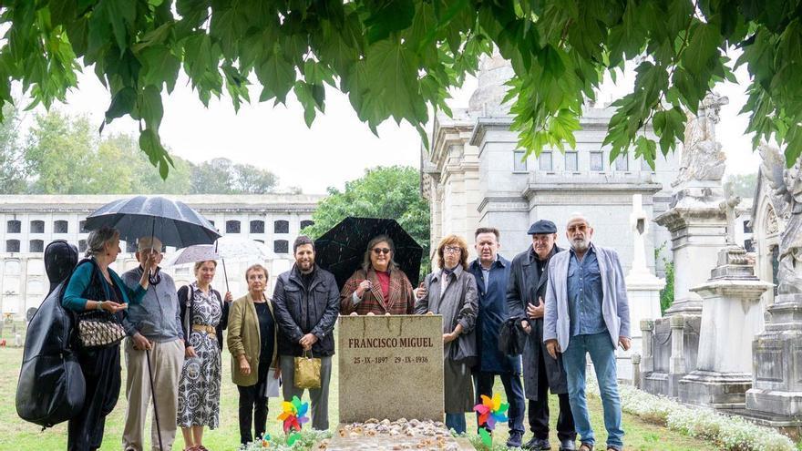 San Amaro recuerda al pintor de A Coruña Francisco Miguel, asesinado por los golpistas en 1936