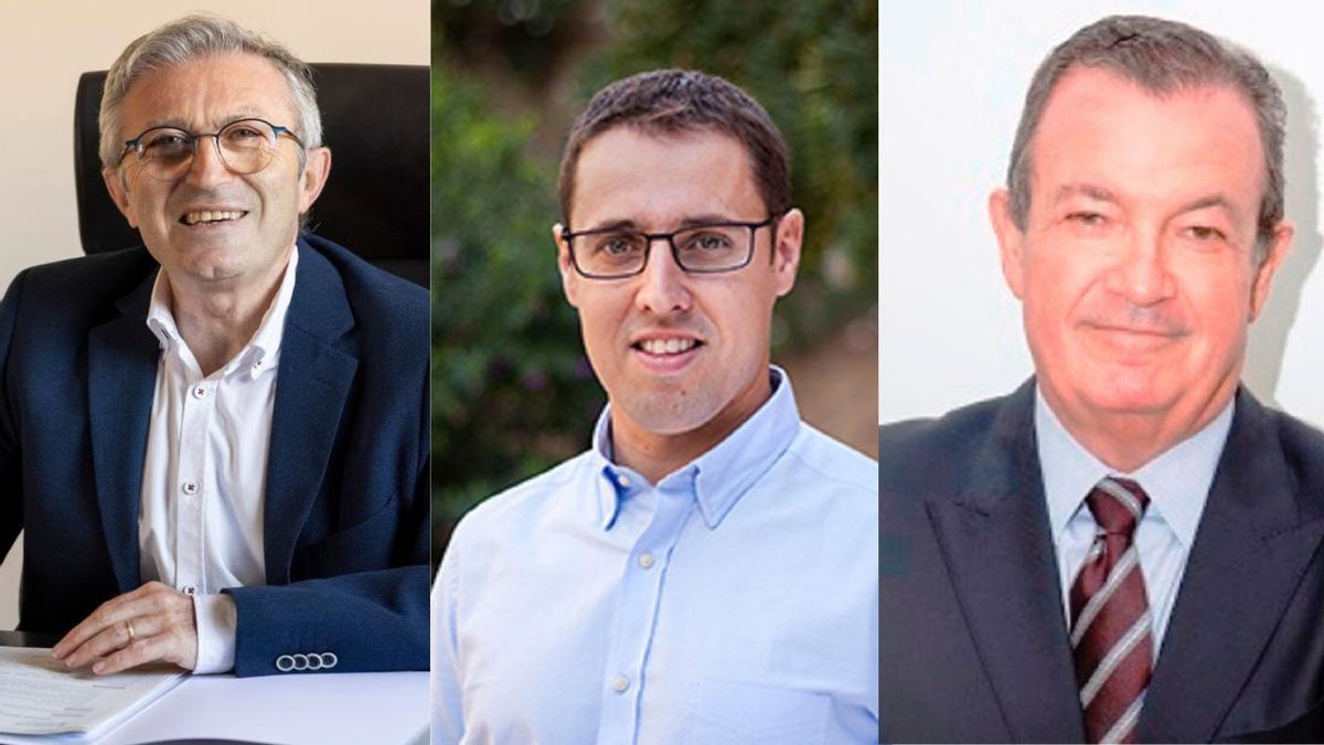 Rafa Beneyto, Juan Pérez y José Antonio Pérez (de izquierda a derecha).