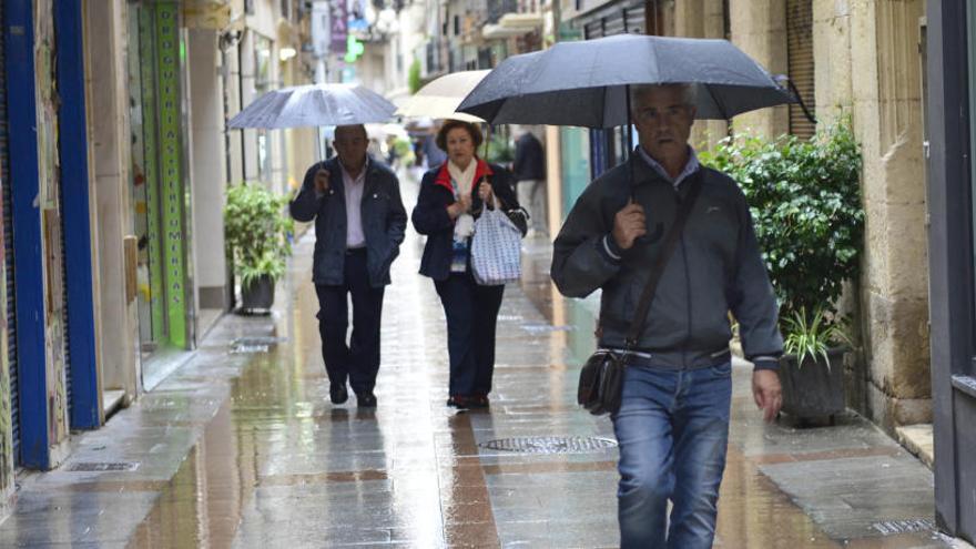 Tres días seguidos de lluvia en Elche y 11,6 litros acumulados