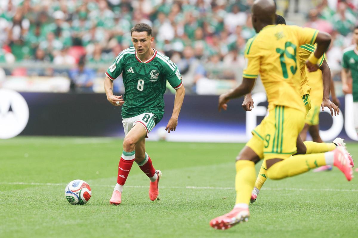 Alvaro Fidalgo, en el debut de Mexico ante Sudáfrica el pasado jueves
