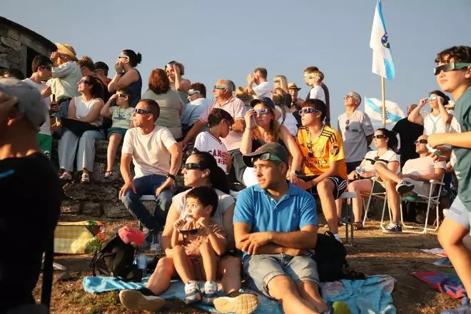 El eclipse desde la comarca del Deza, en imágenes