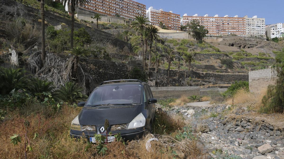 Destrozos de la borrasca Therese en el Guiniguada, cuatro meses después