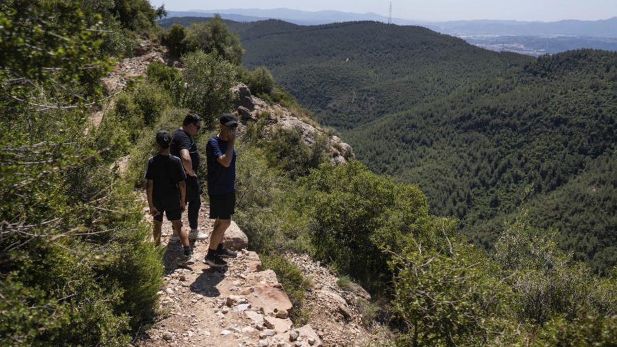 Vista del camí a la zona de Montserrat on va morir Isak Andic