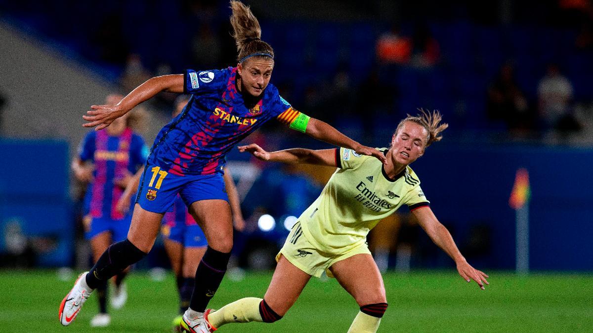 Alexia Putellas, durante un partido de Champions League entre Barça y Arsenal