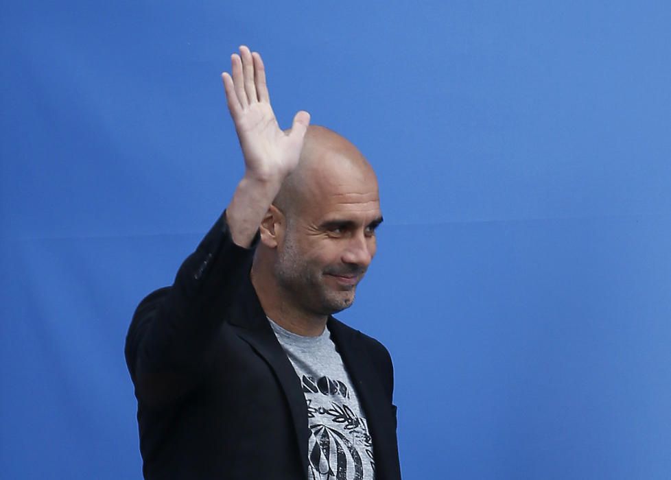 Presentació de Pep Guardiola com a entrenador del Manchester City