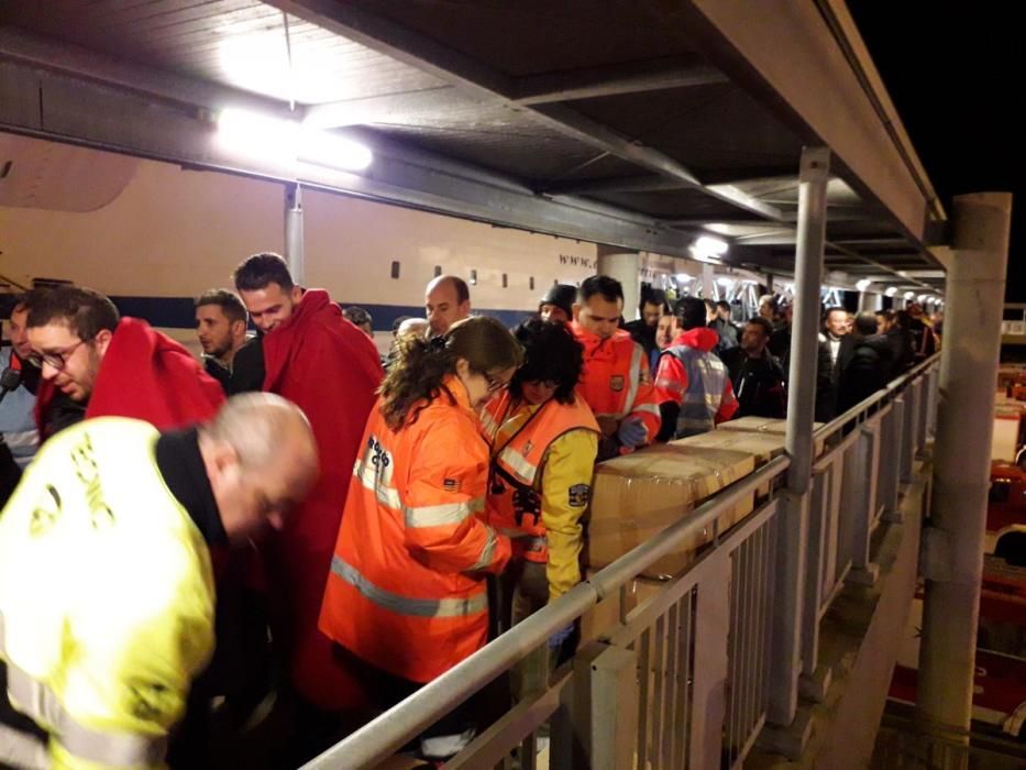 Un incendio obliga a desviar un ferry de la ruta Marsella-Argel a Alcúdia