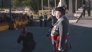 La despedida del teniente general de la Guardia Civil Pedro Vázquez Jarava