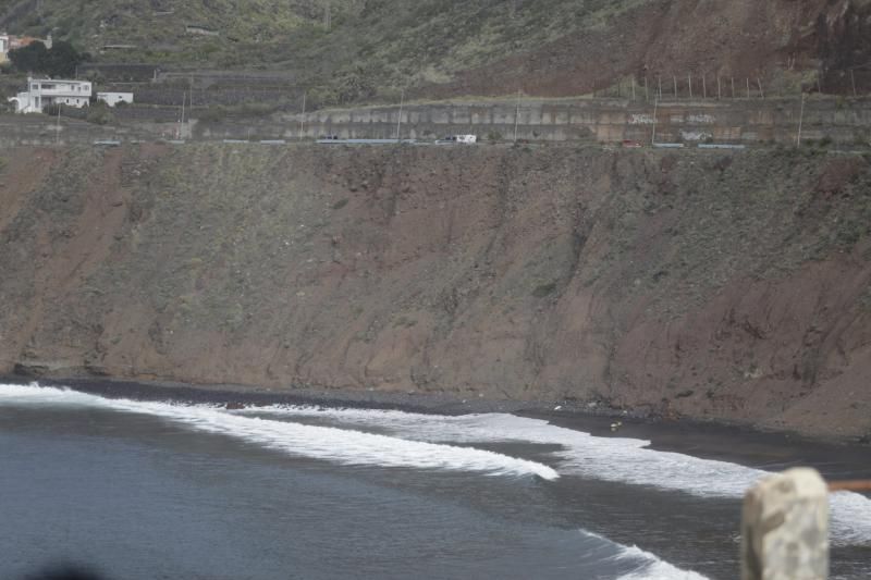 Zonas con riesgos de desprendimiento en Tenerife