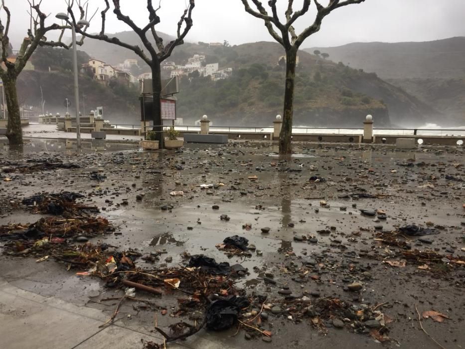 Llevantada a la costa de l'Alt Empordà 1-M