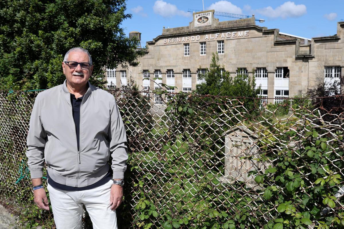 Ángel Sanz, el presidente de la asociación de antiguos trabajadores de la conservera Bernardo Alfageme.