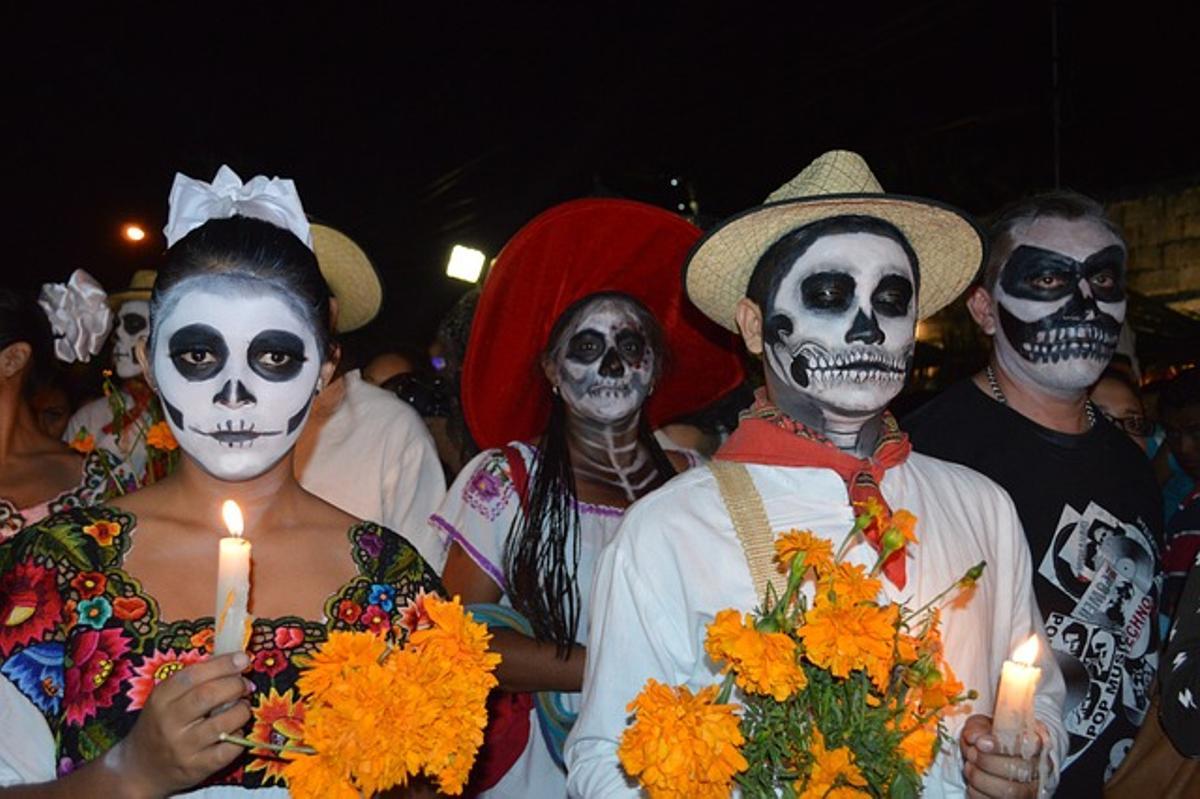 Celebración del Día de Muertos en México.