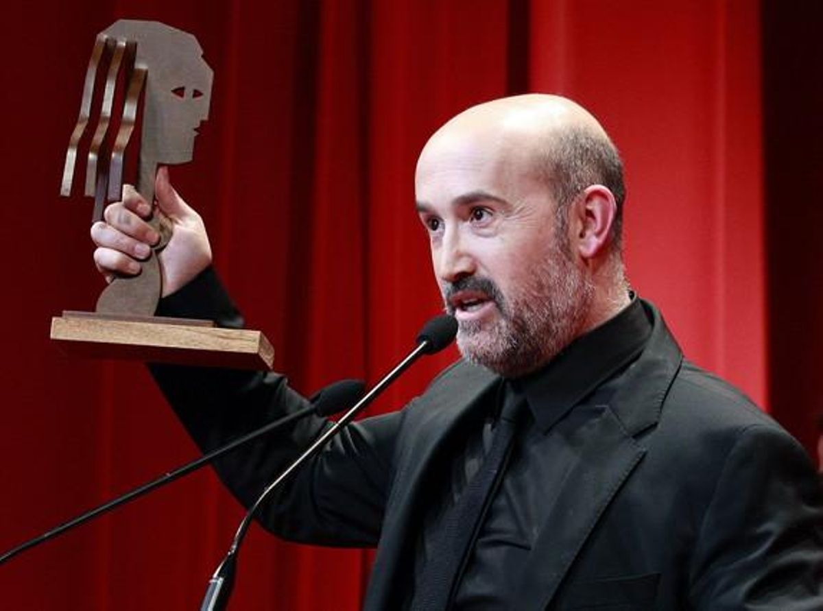 L’actor Javier Cámara rep el Fotogramas de Plata al millor actor de cine per ’Vivir es fácil con los ojos cerrados’.