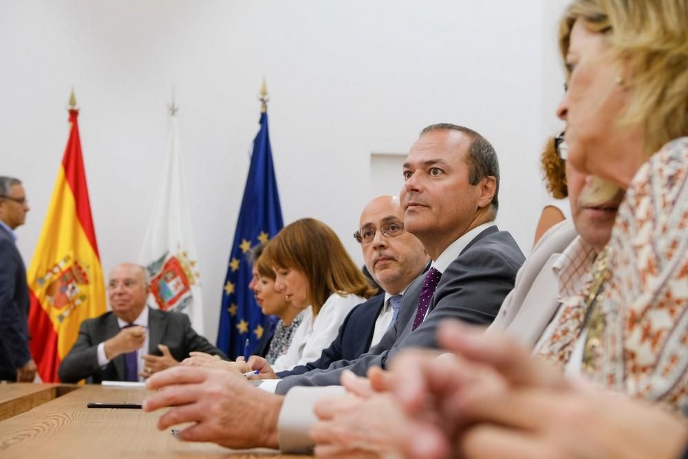 Visita oficial a Las Palmas de Gran Canaria del presidente del Cabildo, Antonio Morales