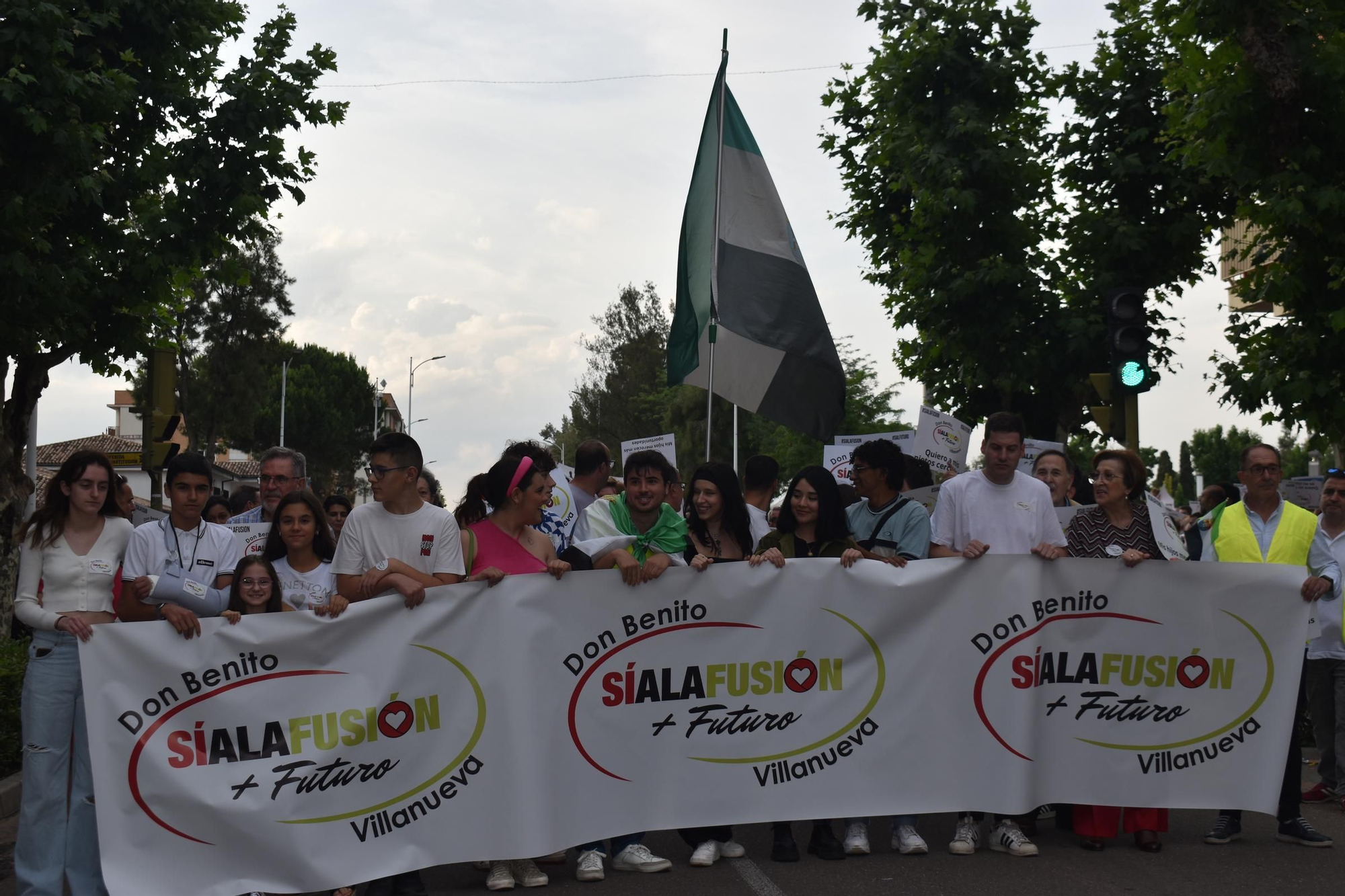 Manifestación en Don Benito por la fusión con Villanueva