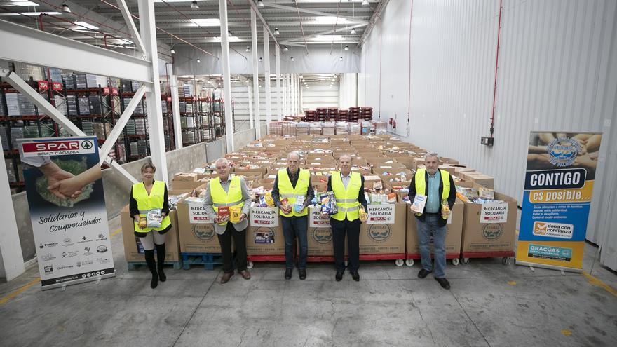 Spar Gran Canaria entrega más de 36 toneladas de mercancía solidaria al Banco de Alimentos