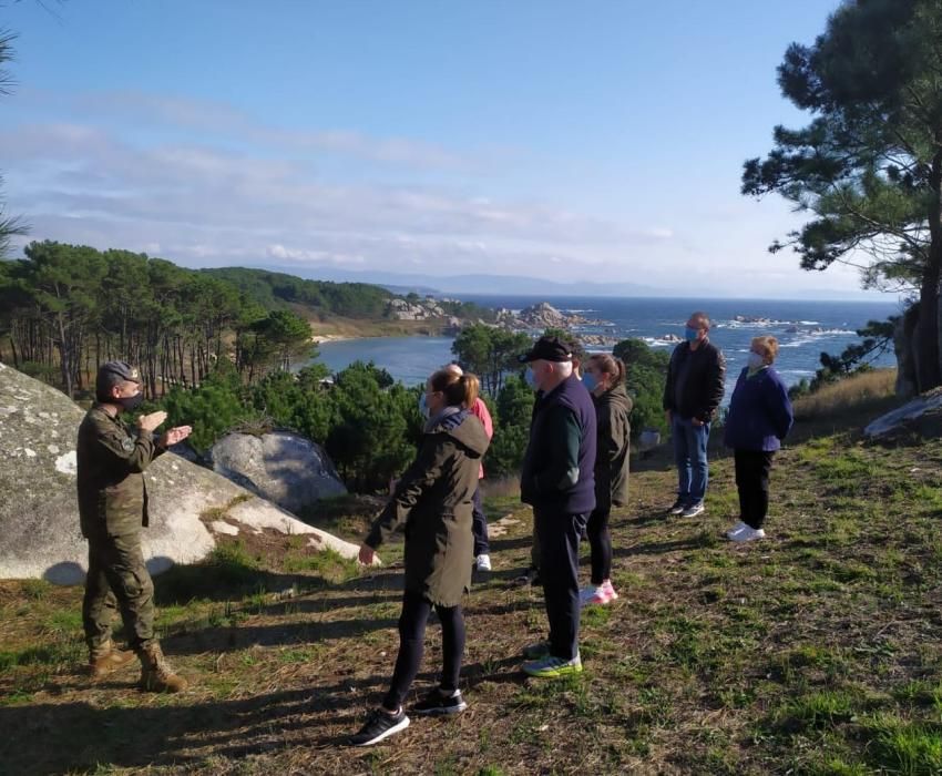 Visita inédita a la batería militar de O Grove